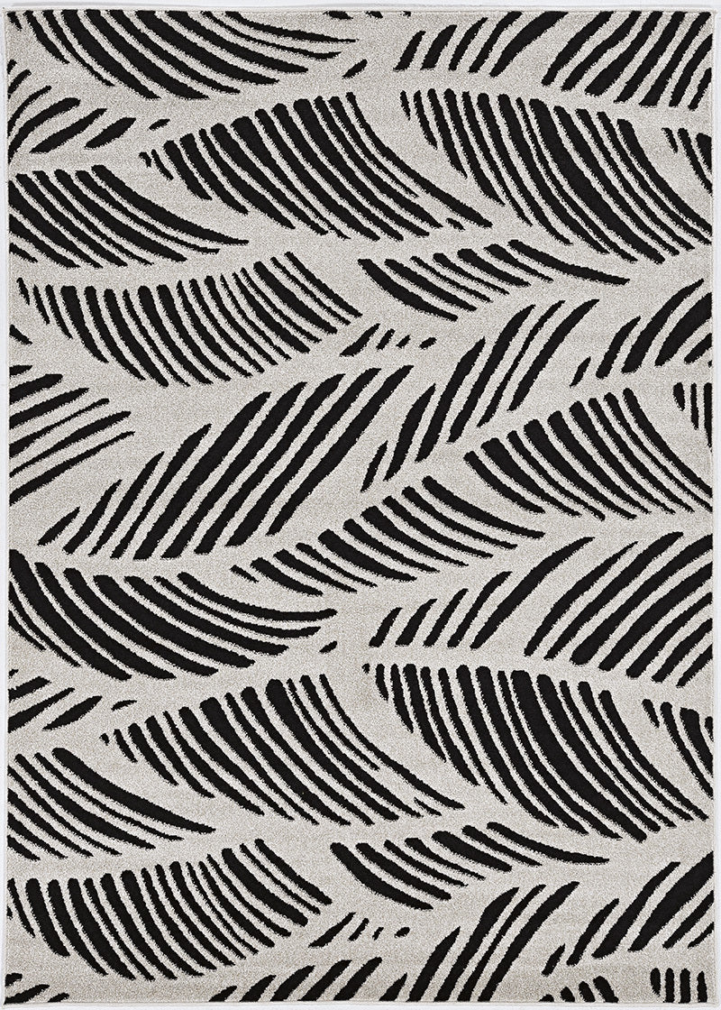 KAS Lucia 2770 Black/White Folia Area Rug