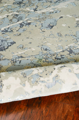 KAS Luna 7123 Sand Grey Area Rug Corner Image