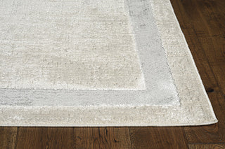 KAS Luna 7129 Ivory/Silver Border Area Rug Lifestyle Image Feature