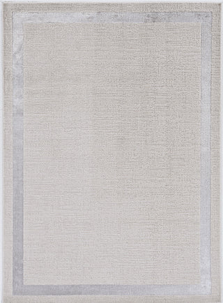 KAS Luna 7129 Ivory/Silver Border Area Rug