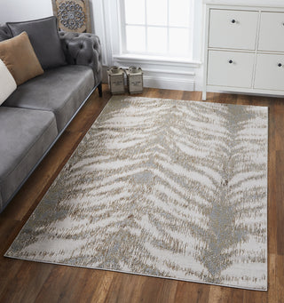 KAS Luna 7140 Birch Platinum Area Rug Lifestyle Image Feature