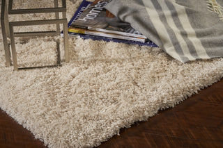 KAS Luxe 1901 Ecru Ivory Area Rug Corner Image Feature