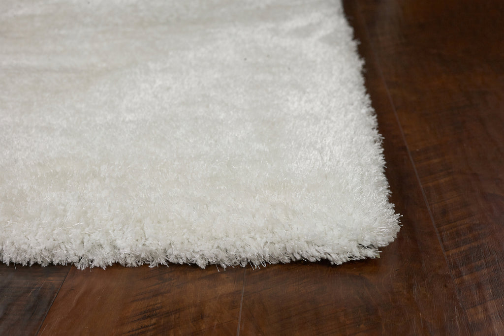 KAS Luxe 1903 Winter White Area Rug Round Image Feature