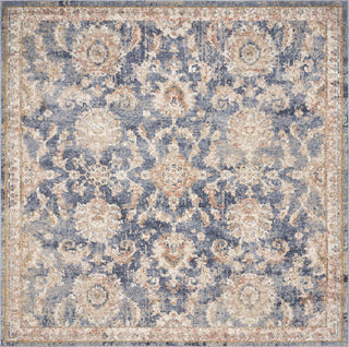 KAS Manor 6353 Demin Chester Area Rug Corner Image