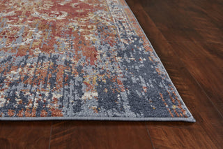 KAS Manor 6357 Spice/Blue Expressions Area Rug Round Image