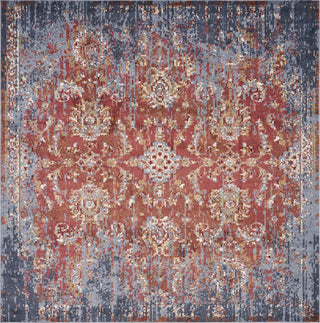 KAS Manor 6357 Spice/Blue Expressions Area Rug Corner Image