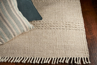 KAS Maui 1340 Natural Cable Knit Area Rug Corner Image