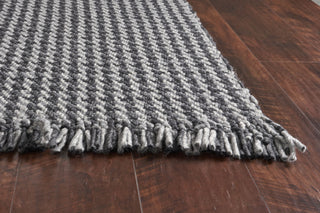 KAS Maui 1341 Grey Houndstooth Area Rug Round Image