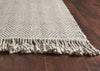 KAS Maui 1343 Oatmeal Herringbone Area Rug Round Image