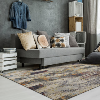 KAS Mediterra 7801 Ivory Strata Area Rug Lifestyle Image