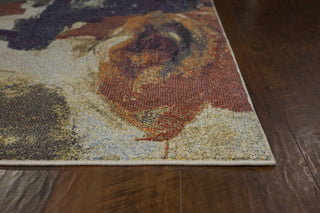 KAS Mediterra 7805 Multi Brushstrokes Area Rug Round Image