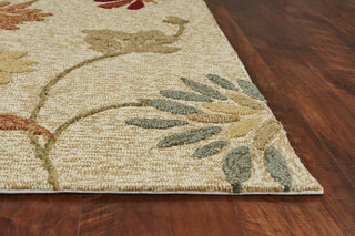 KAS Meridian 2504 Beige Sofia Area Rug Corner Image