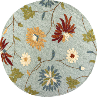 KAS Meridian 2516 Blue Sofia Area Rug Round Image