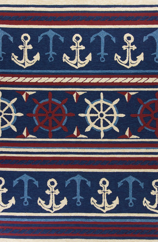 KAS Meridian 2531 Navy Nautical Area Rug Main Image