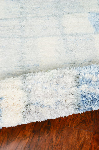 KAS Merino 6702 Ivory/Blue Area Rug Corner Image