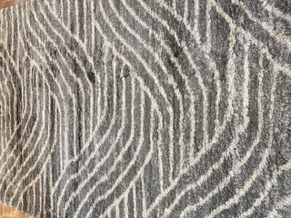 KAS Merino 6715 Charcoal Waves Area Rug main image