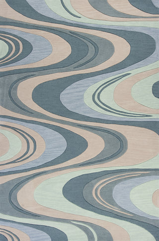 KAS Milan 2125 Beige/Seafoam Waves Area Rug main image