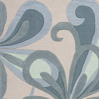 KAS Milan 2126 Seafoam Groove Area Rug Runner Image