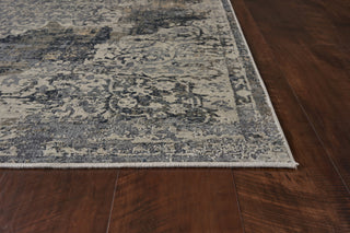 KAS Montreal 4765 Ivory/Teal Bentley Area Rug Round Image Feature