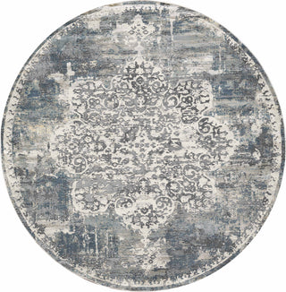 KAS Montreal 4765 Ivory/Teal Bentley Area Rug Runner Image