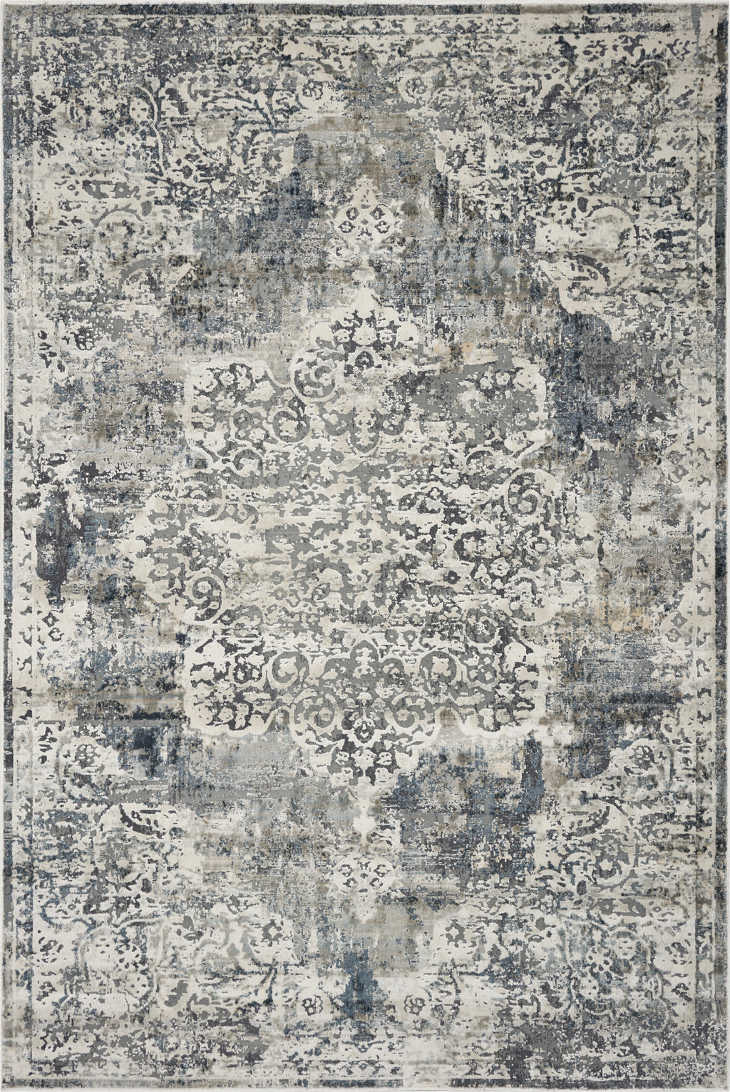KAS Montreal 4765 Ivory/Teal Bentley Area Rug Incredible Rugs and Decor