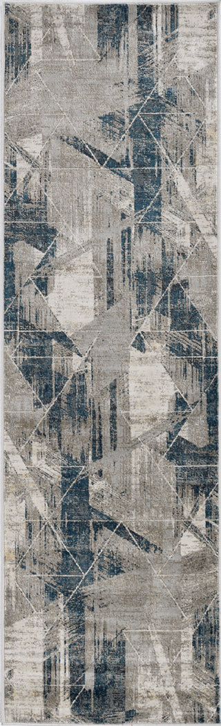 KAS Montreal 4767 Grey/Blue Twilight Area Rug Lifestyle Image Feature