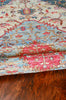 KAS Morris 2223 Blue/Red Area Rug Corner Image
