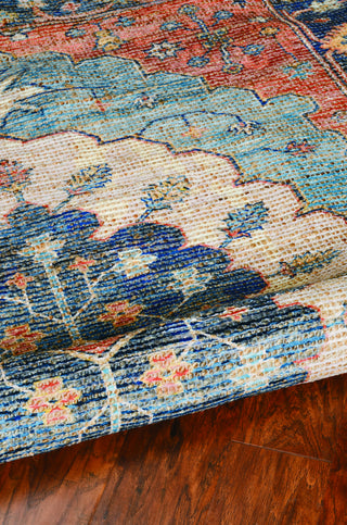 KAS Morris 2224 Blue Area Rug Corner Image