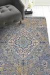 KAS Morris 2232 Blue/Yellow Gramercy Area Rug Lifestyle Image Feature