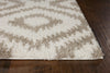 KAS Oasis 1651 Ivory/Beige Concentro Area Rug Round Image Feature