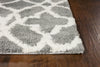 KAS Oasis 1653 Grey/Ivory Ironwork Area Rug Round Image Feature