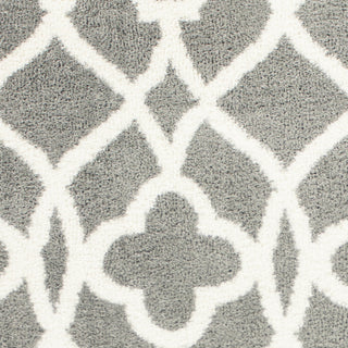 KAS Oasis 1653 Grey/Ivory Ironwork Area Rug Corner Image