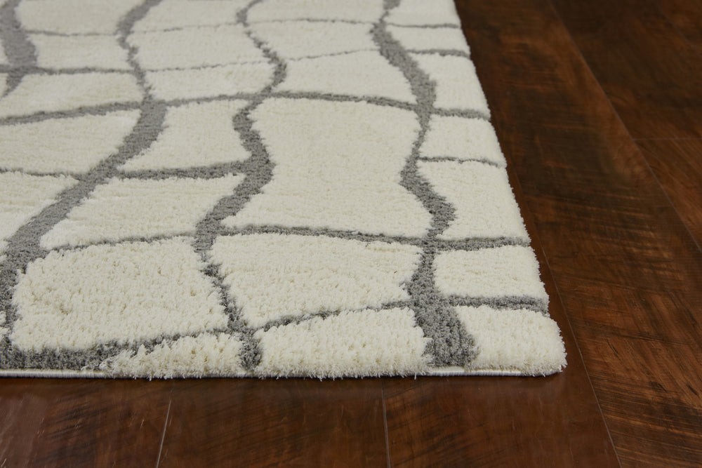 KAS Oasis 1662 Ivory Journey Area Rug Round Image Feature