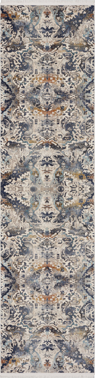 KAS Papillon 4523 Blue Syria Area Rug Runner Image