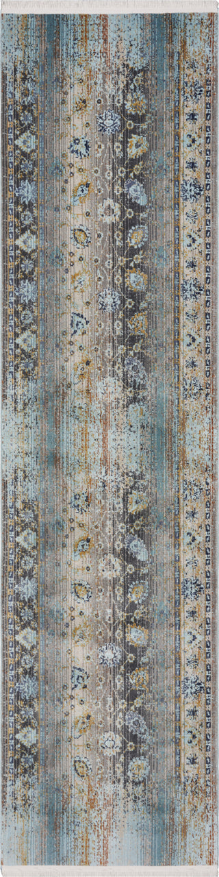 KAS Papillon 4527 Turquoise Charisma Area Rug Runner Image