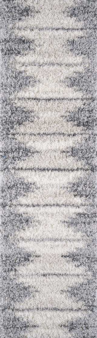 KAS Phoenix 6960 Ivory Grey Global Area Rug Runner Image