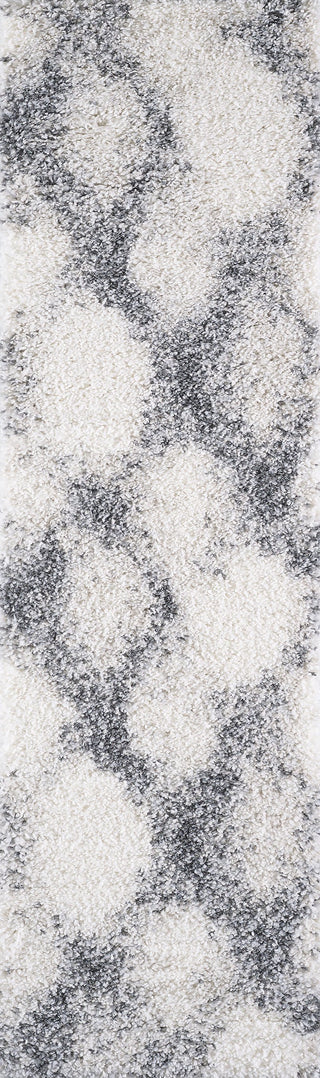 KAS Phoenix 6961 Ivory Grey Diamonds Area Rug Runner Image