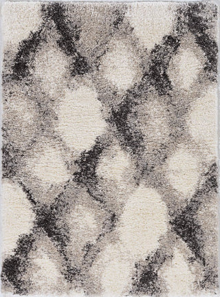 KAS Phoenix 6961 Ivory Grey Diamonds Area Rug by Exclusive Main Image