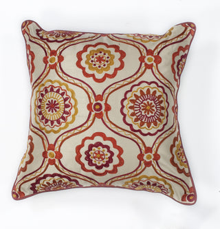 KAS Pillow L122 Ivory/Red Mosaic Main Image