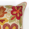 KAS Pillow L123 Ivory/Red Sea Flora Round Image