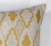 KAS Pillow L132 Ivory/Yellow Groove Round Image