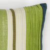 KAS Pillow L169 Teal Green Stripes Round Image