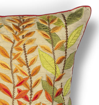 KAS Pillow L172 Autumn Leaves Round Image