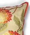 KAS Pillow L173 Red Chrysanthemum Round Image