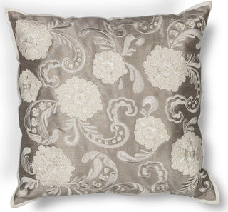 KAS Pillow L179 Silver Floral Main Image