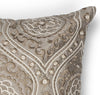 KAS Pillow L183 Silver Damask Round Image