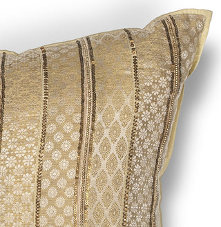 KAS Pillow L184 Gold Sari Silk Round Image