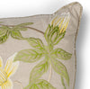 KAS Pillow L193 Taupe Sunflowers Round Image