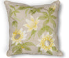 KAS Pillow L193 Taupe Sunflowers Main Image