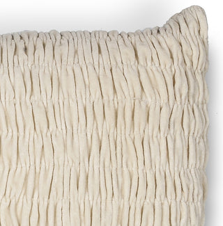 KAS Pillow L208 Ivory Velvet Round Image